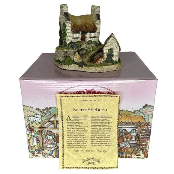 David Winter Secret Shebeen Cottage Irish Collection Retired Hand-Painted 1991 - Picture 2 of 9